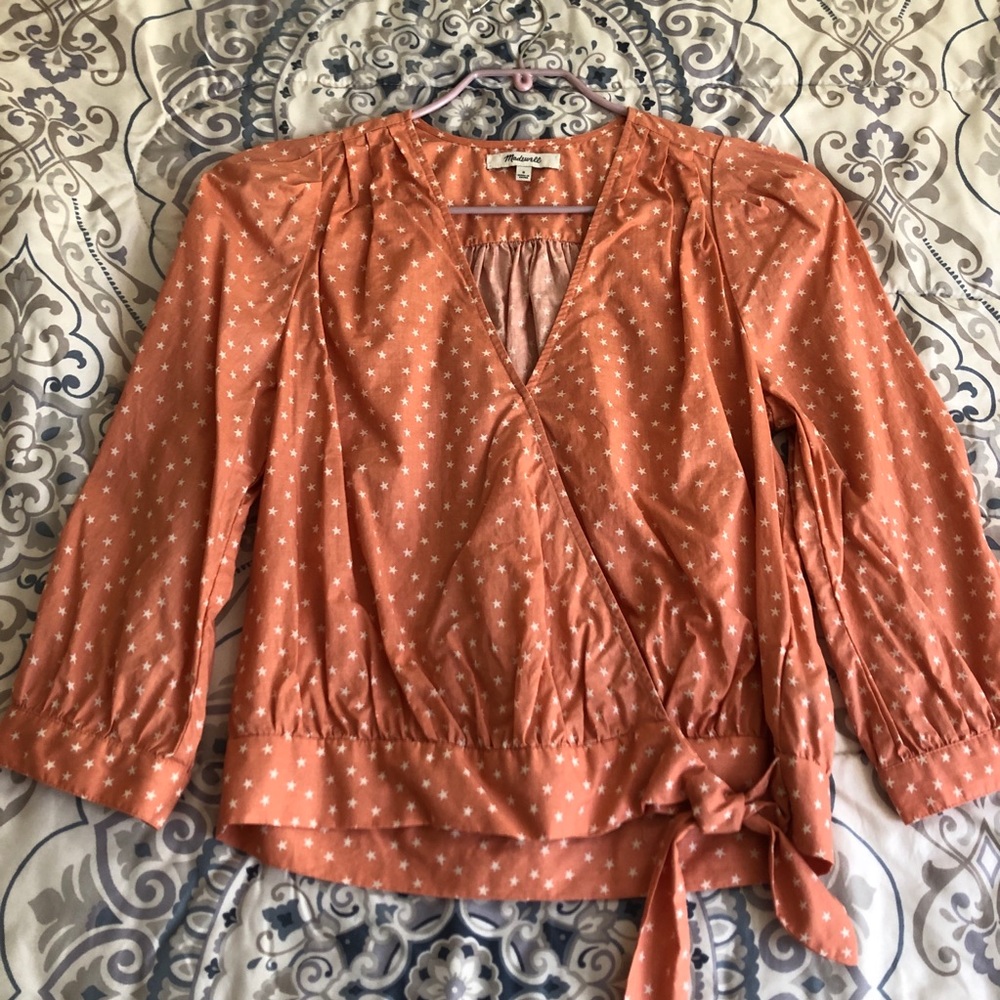 Madewell Star Scatter Wrap Top - Picture 3 of 6